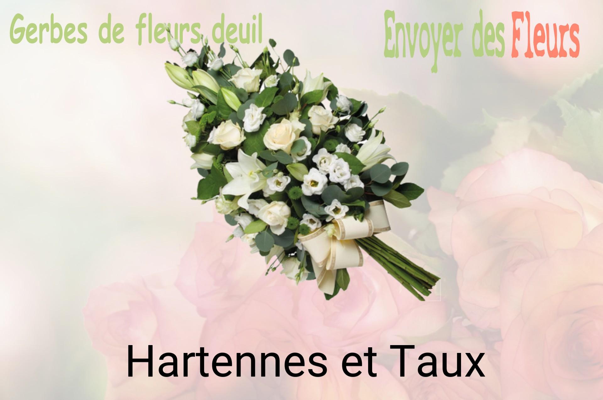 Gerbe de fleurs de deuil livrée à Hartennes-et-Taux